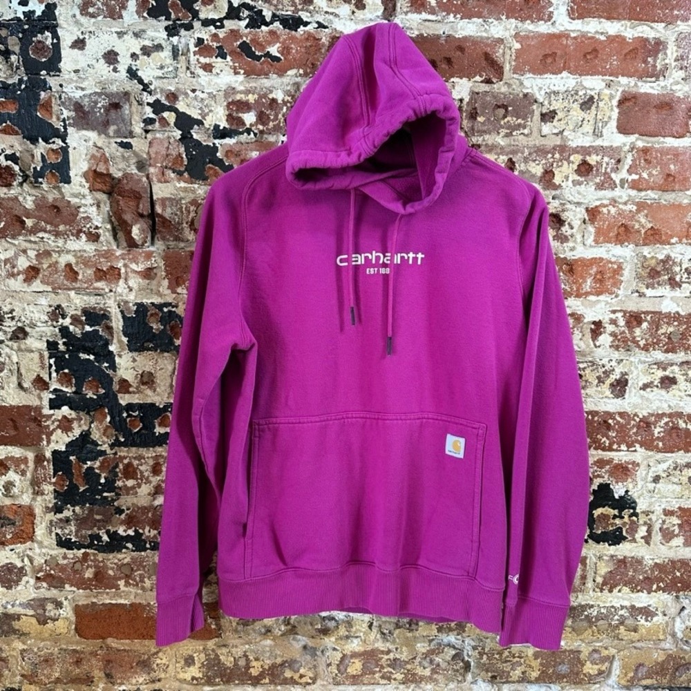 Carhartt Force Purple Hoodie Sweatshirt Casual Womens Medium